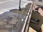 Standing water on flat roof