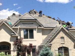 Composite roofing Shingle installation for Castle Pines Colorado