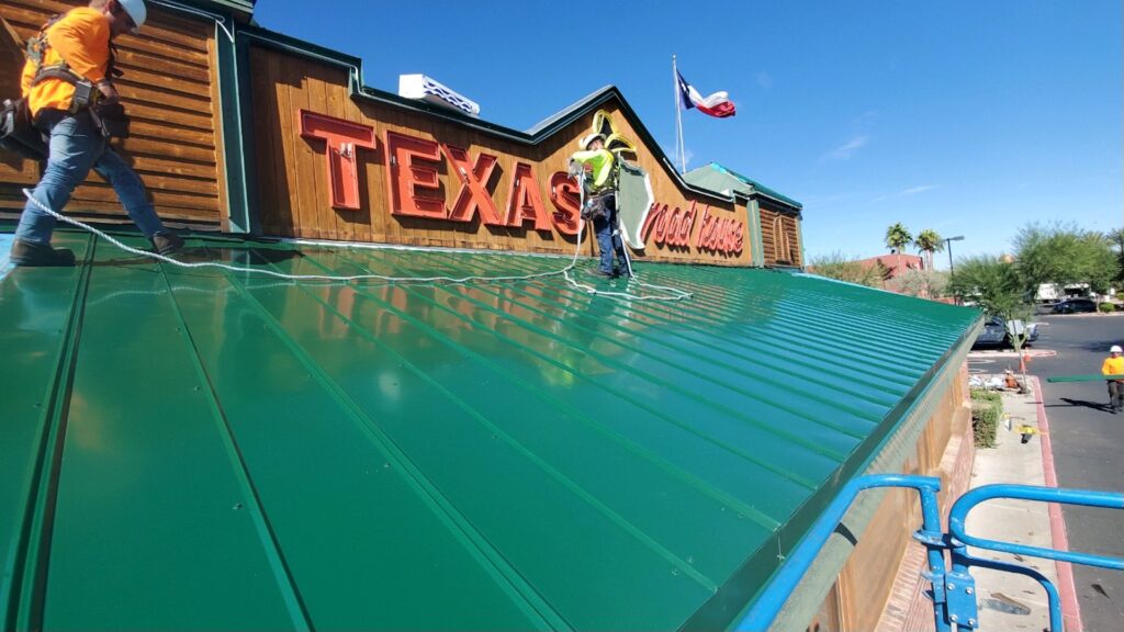 Commercial metal roofing installation New Roof Plus