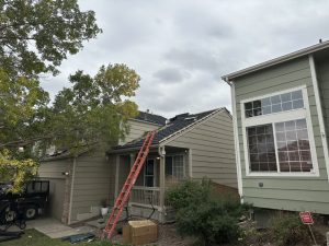 New roof installed at 9942 Sydney Ln, Littleton CO. This is a Decra Roof Installation by New Roof Plus in October 2023.