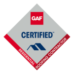 GAF Certified Residential Roofing Contractor logo for New Roof Plus.
